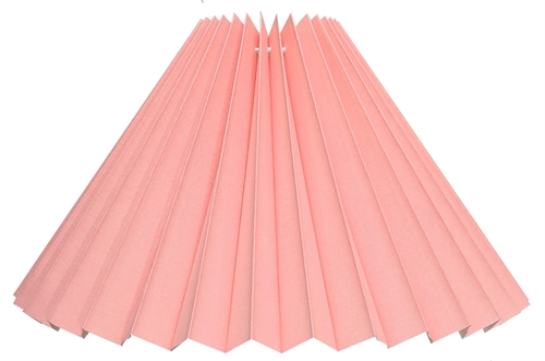 plisse 14x30x48 L-E27 pink bomuld med stativ